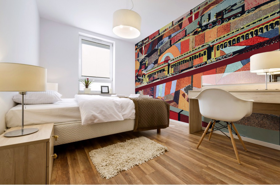 Train Mural print