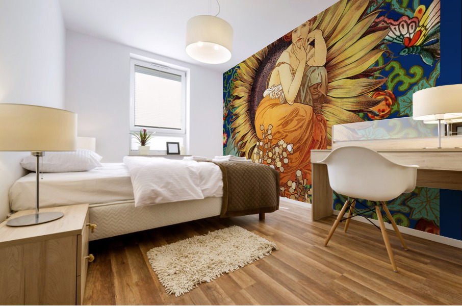 Sunflower Mural print