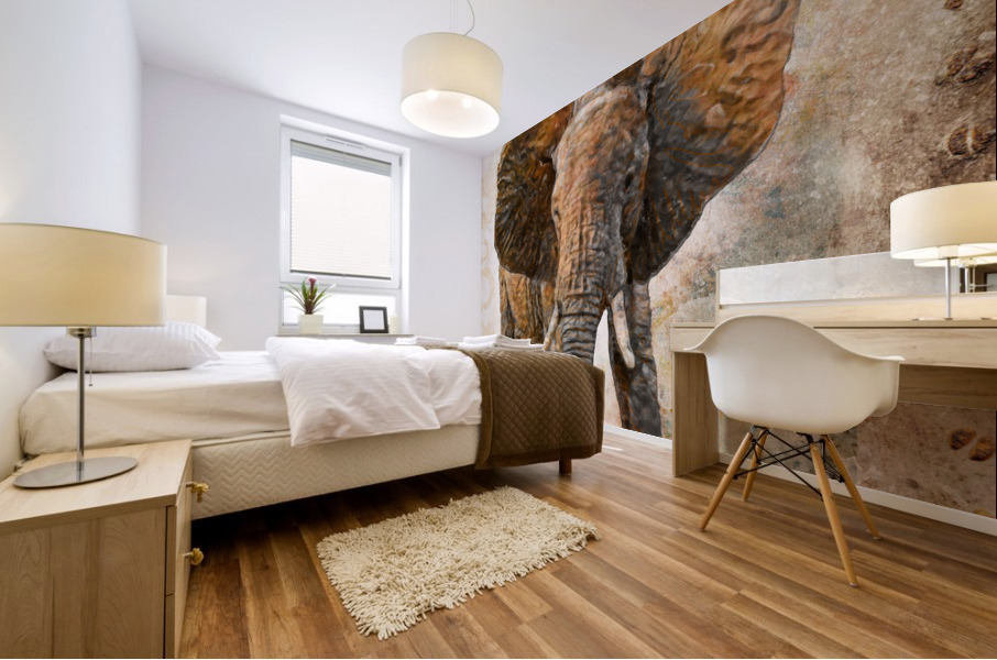 Elephant Mural print