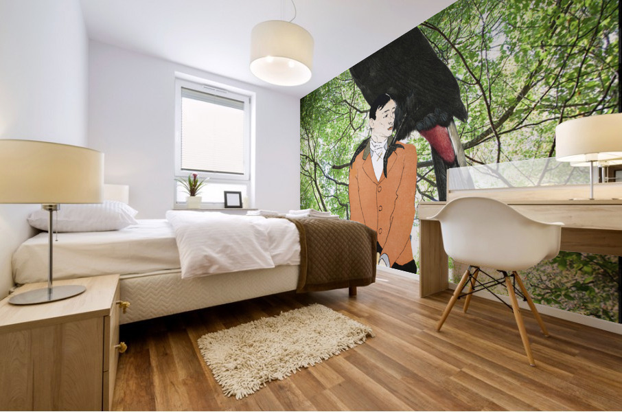 Birdie Mural print