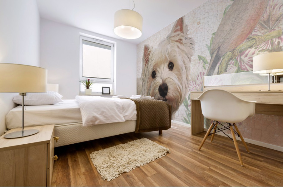Westie Mural print