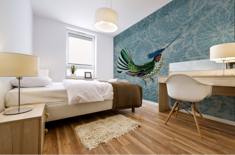 Hummingbird Mural print