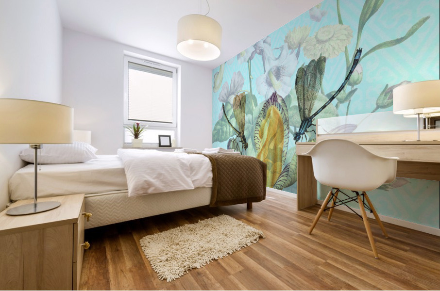 Dragonfly Duet Mural print