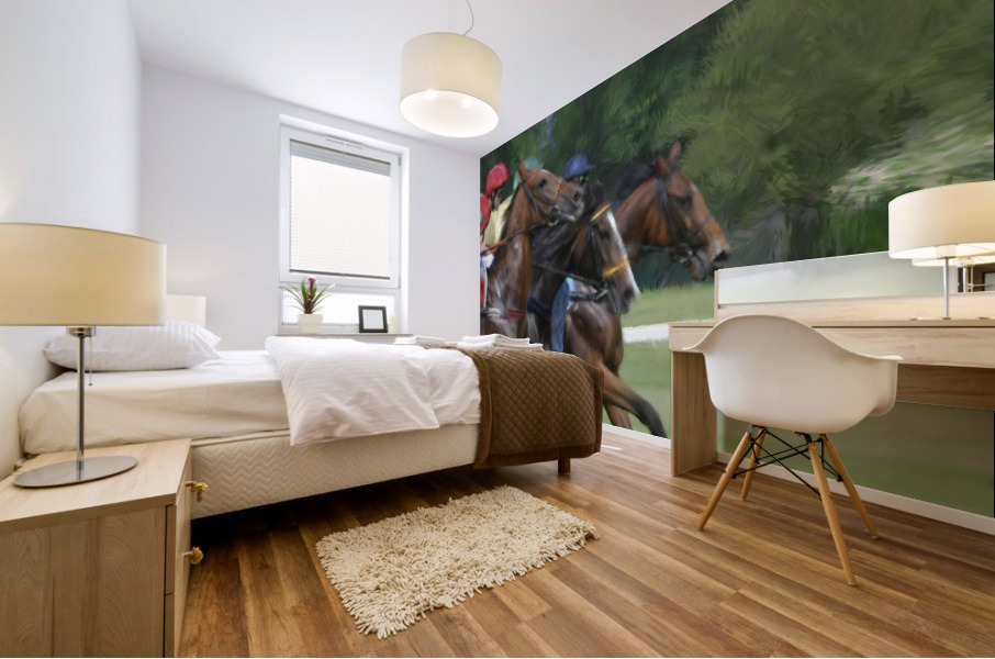 By a Stroke Mural print