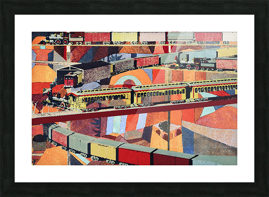 Train Picture Frame print