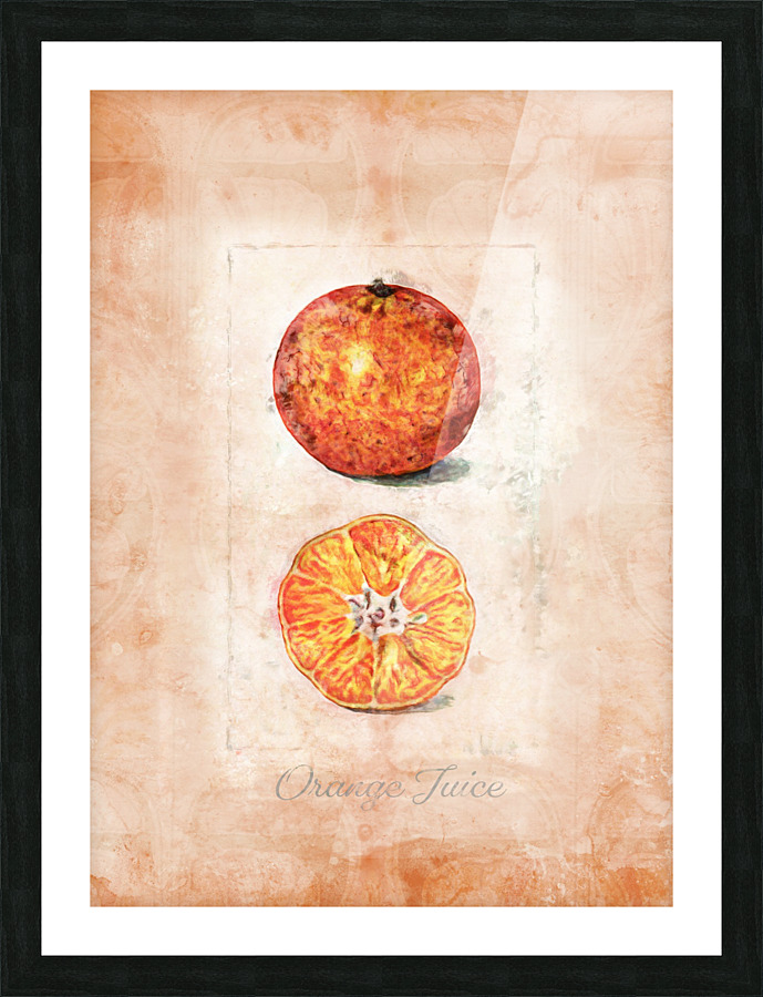 Orange Juice Picture Frame print