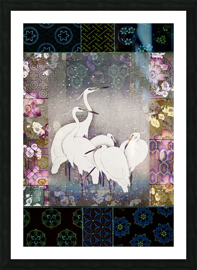 Cranes Picture Frame print