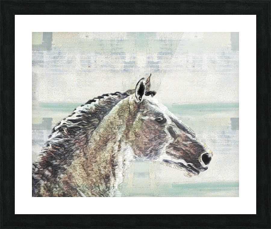 Wavy Horse Picture Frame print