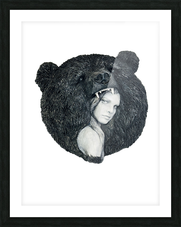 Bear Girl  Picture Frame print