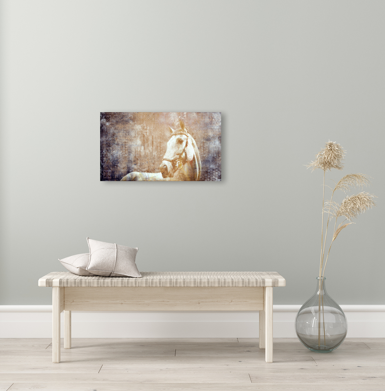 Etched Window Horse 2 Reproduction