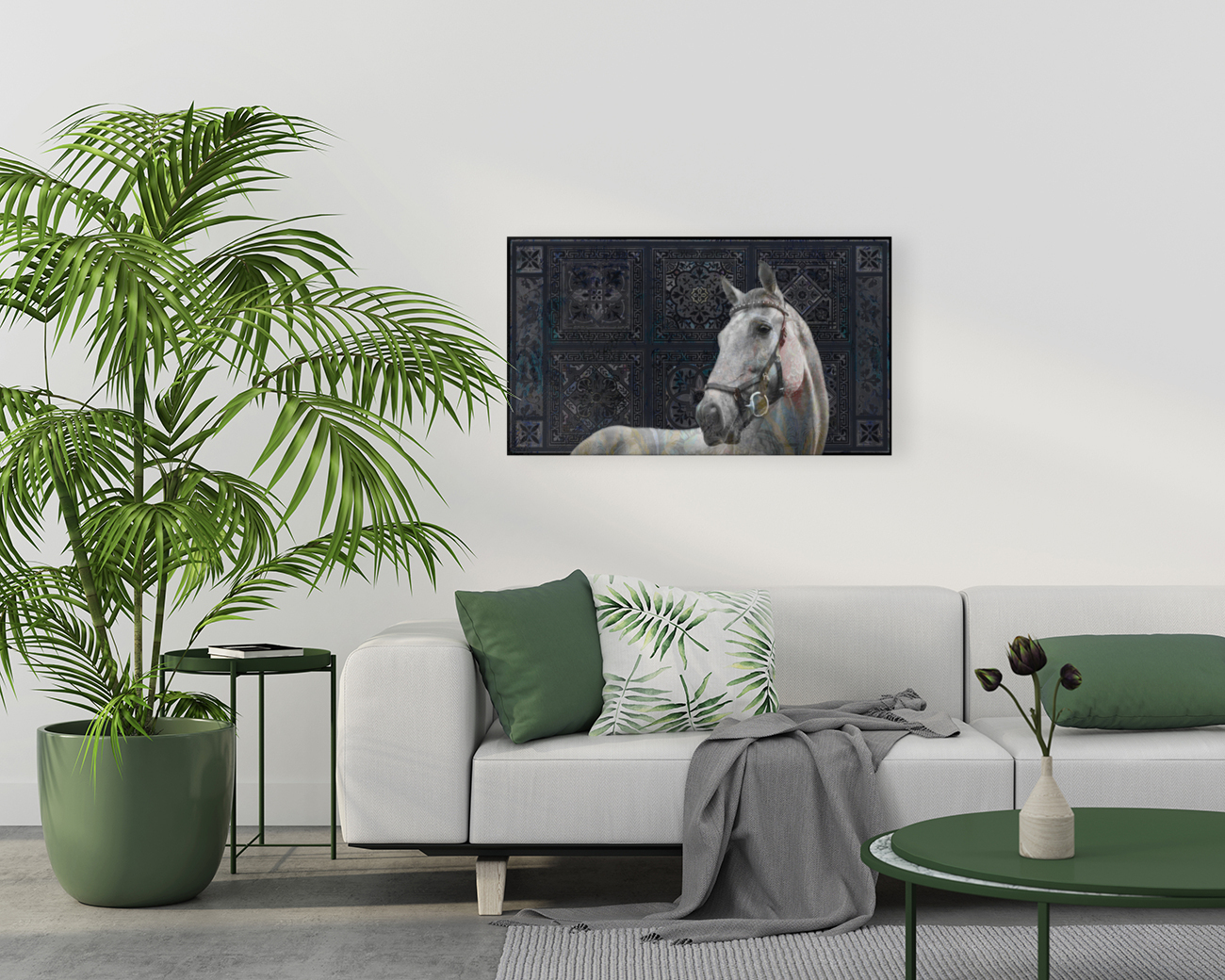 Etched Horse Reproduction