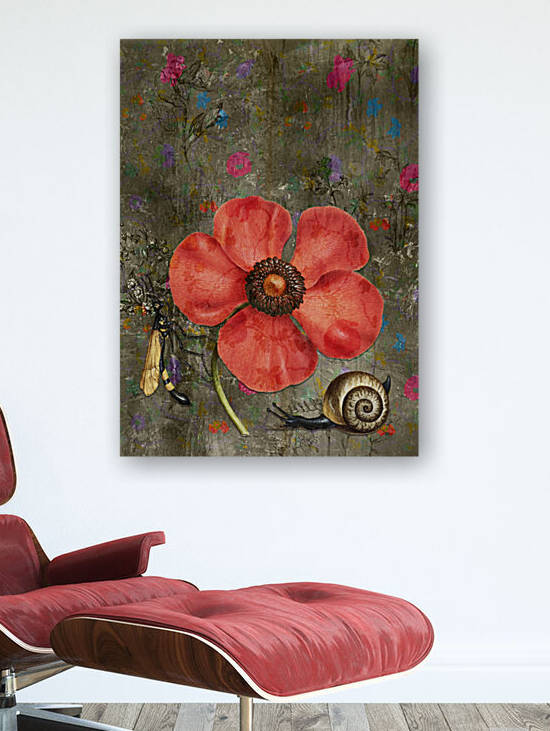 Poppy Snail 2 by Cathleen Klibanoff