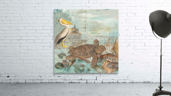 Pelican meet Turtle Wall Preview