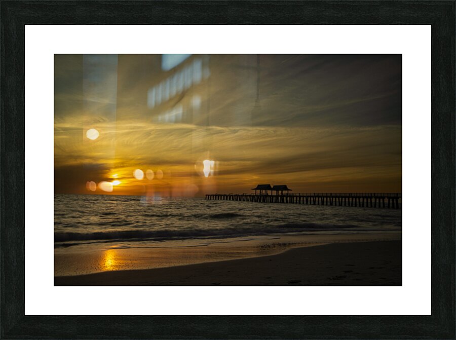 Naples sunset Picture Frame print