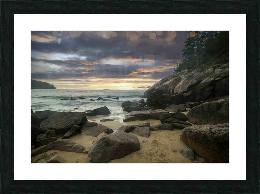 Acadia beach Picture Frame print