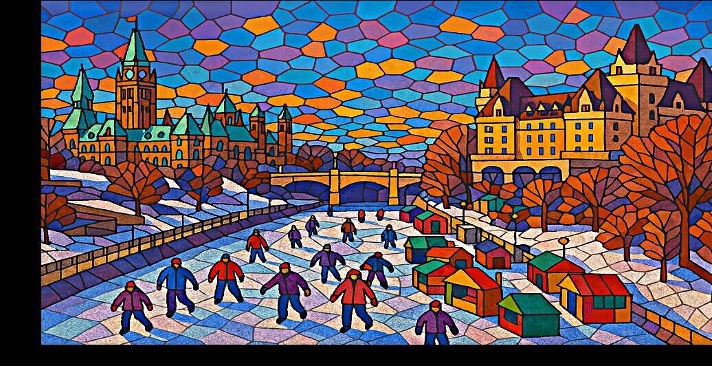 Ottawa   Rideau Canal   2 by Maple Mosaic Designs