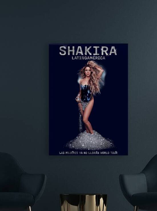 shakira Las Mujeres Ya No LLoran Latino 2025 shakira poster by cassieforthumb