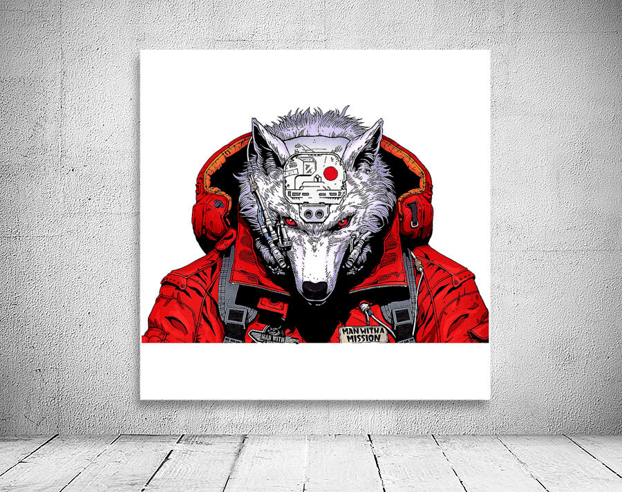 Wolf with mission Wall Preview