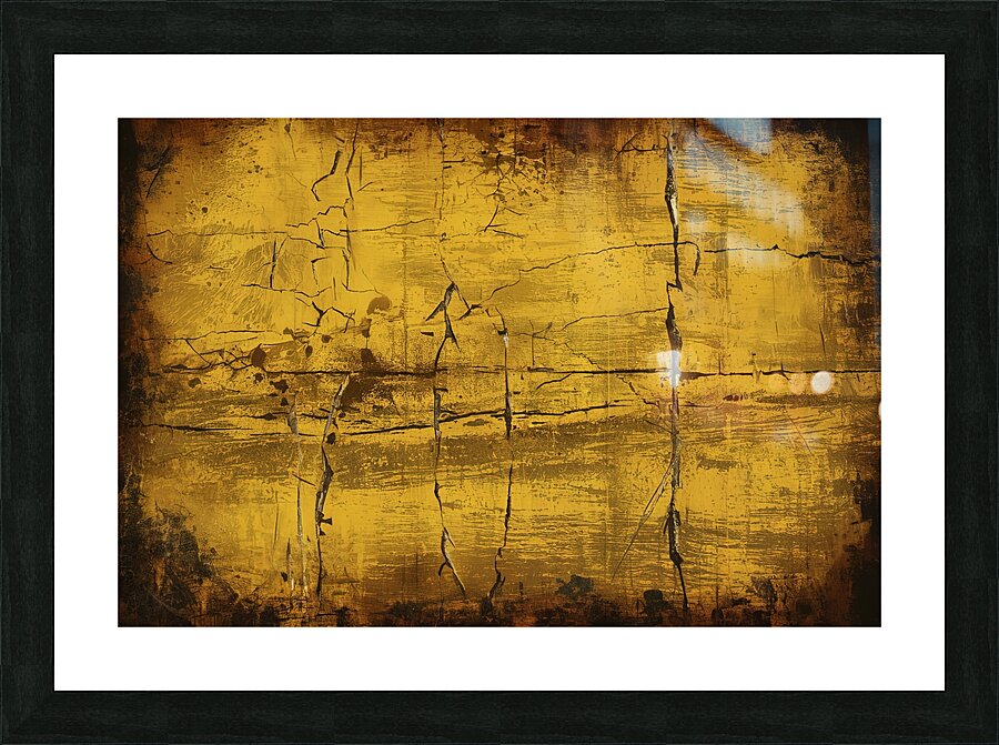 A captivating rustic artwork featuring a vibrant Picture Frame print