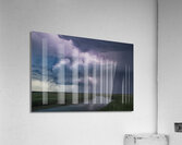 A dramatic scene featuring immense storm clouds l Acrylic Print