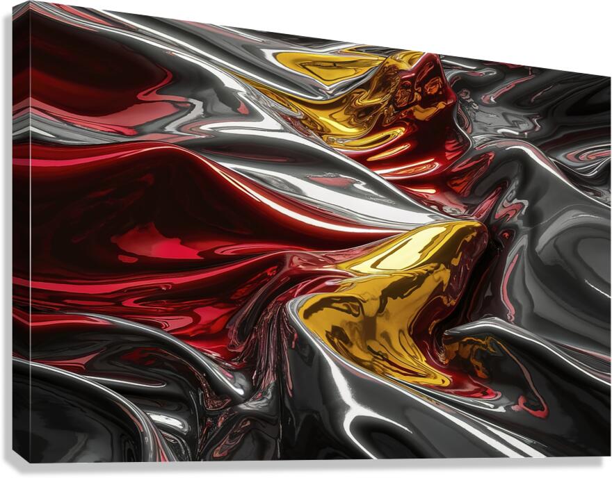 abstract reflective surface background  4 Canvas Print
