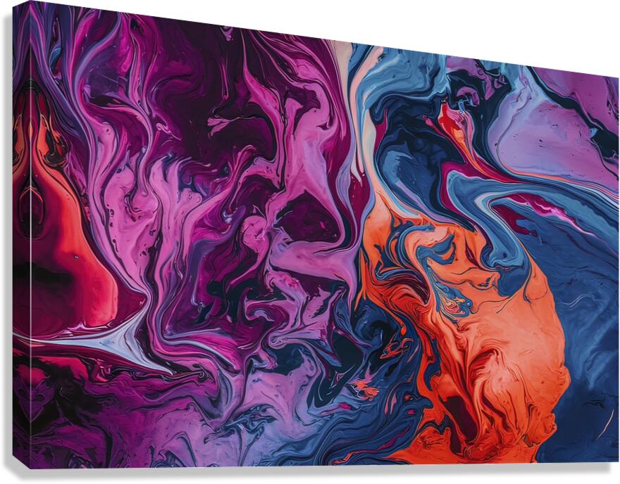 A captivating abstract artwork background 4 Canvas Print