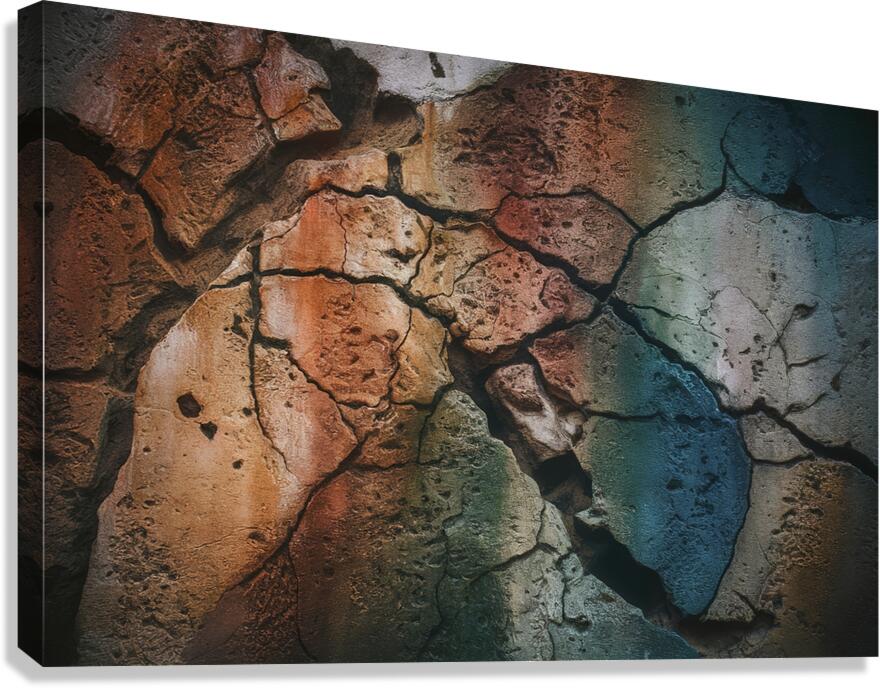 a multi colored textured surface Canvas Print