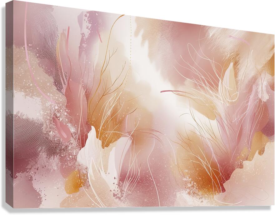 a soft pastel colored background Canvas Print
