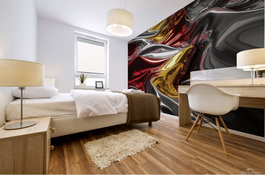abstract reflective surface background  4 Mural print