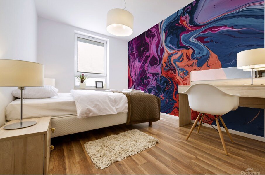 A captivating abstract artwork background 4 Mural print