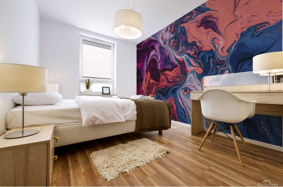 A captivating abstract artwork background 3 Mural print