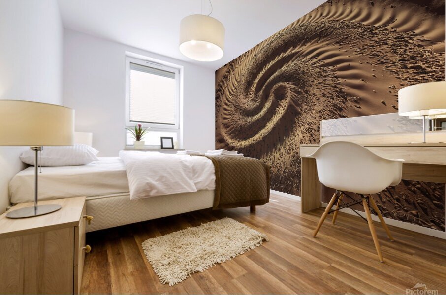 a sandy textured surface Mural print