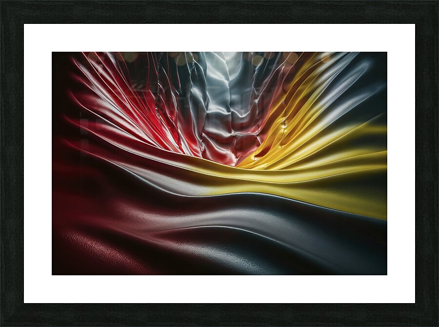 abstract reflective surface background  3 Picture Frame print