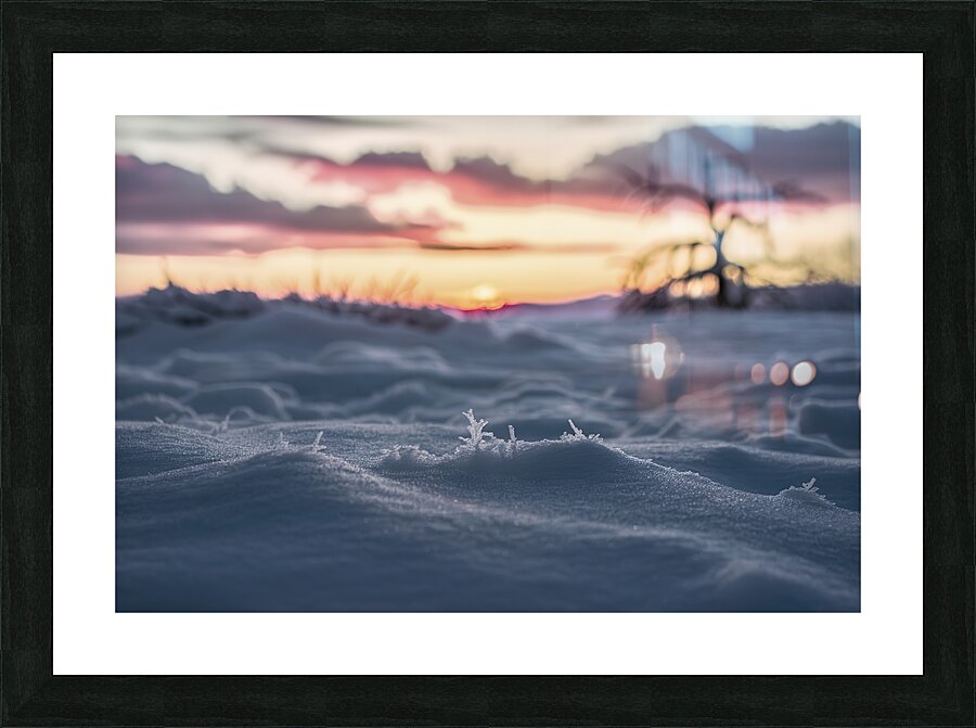 winter landscape abstract background 1 Picture Frame print