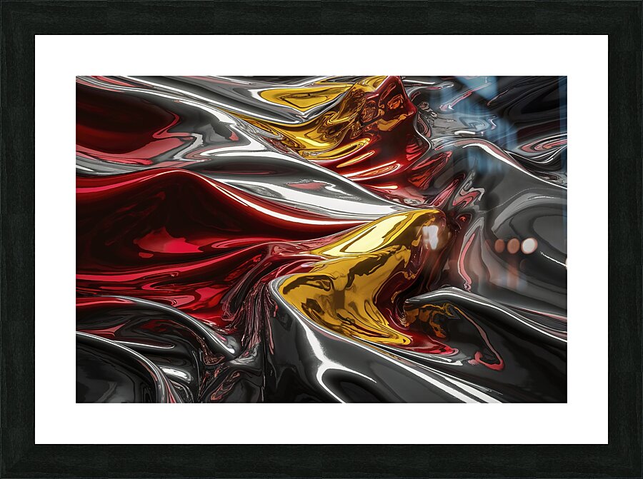 abstract reflective surface background  4 Picture Frame print