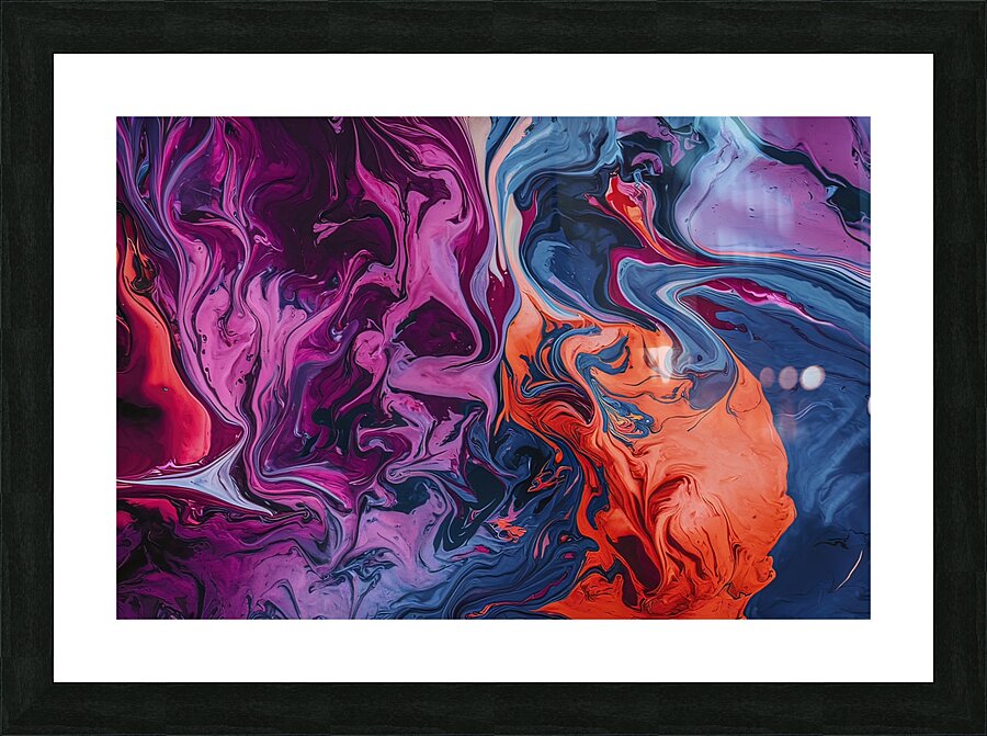 A captivating abstract artwork background 4 Picture Frame print