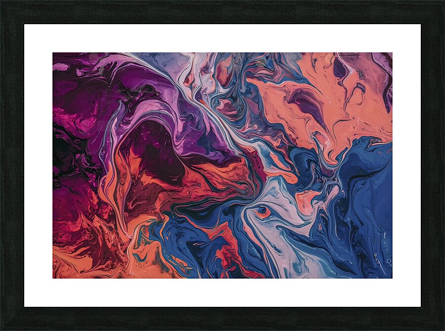 A captivating abstract artwork background 3 Picture Frame print