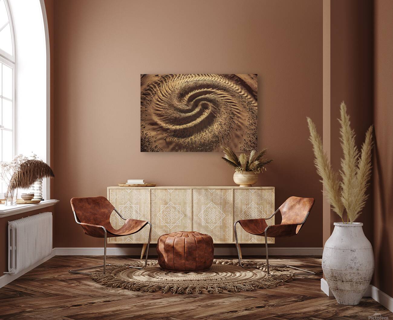 a sandy textured surface Reproduction