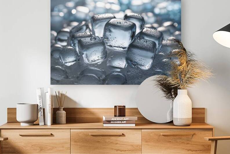 clear translucent ice cubes background 2 by Stoica Lilian