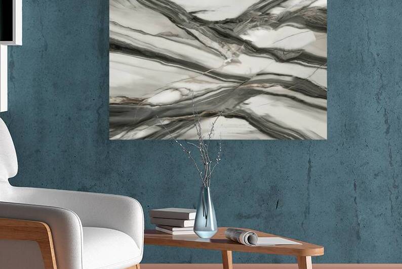 A marbled texture predominantly in shades of whit by Stoica Lilian
