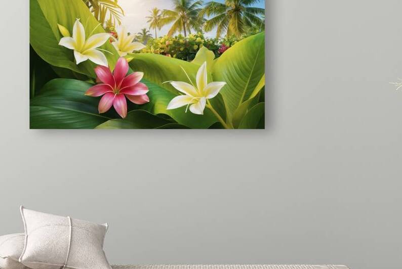 abstract nature tropical closeup colorful backgro by Stoica Lilian