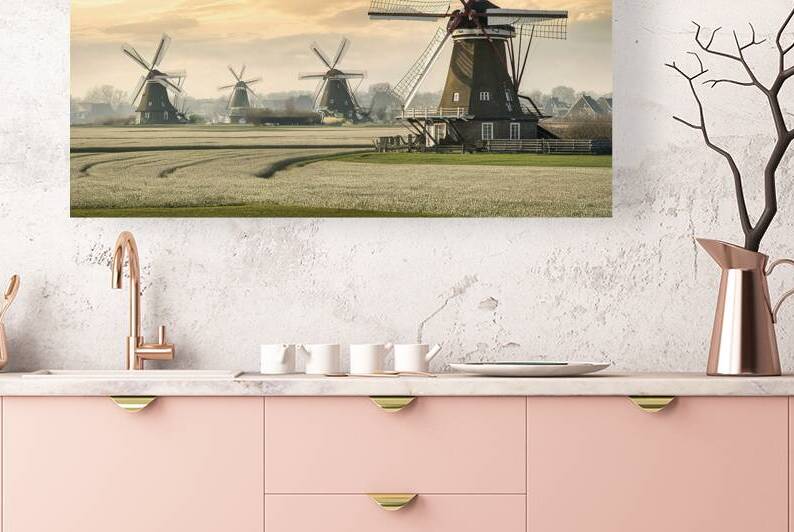 Windmill farm on a beautiful bright day  2 by Stoica Lilian