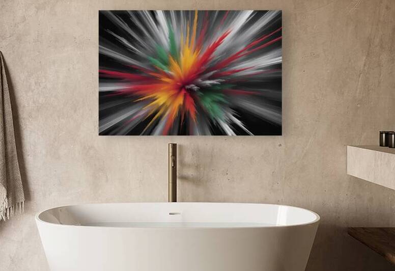 a dazzling explosion of vibrant colors by Stoica Lilian
