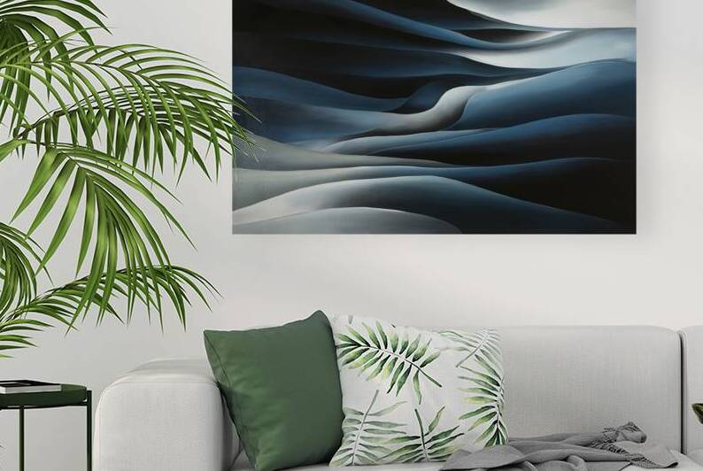 a gradient of deep blues and grays by Stoica Lilian