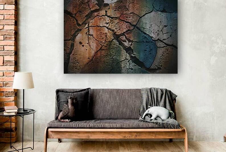 a multi colored textured surface Reproduction