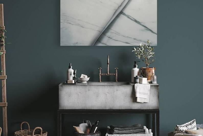 a flawlessly smooth plain white marble surface.jp by Stoica Lilian
