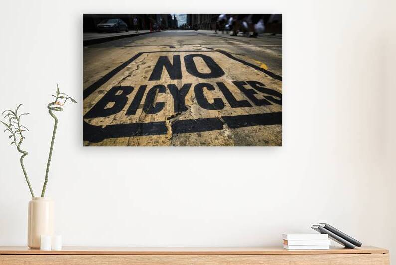 A striking street scene depicting a bold black  N by Stoica Lilian