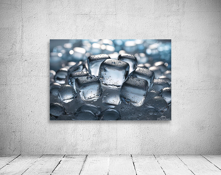 clear translucent ice cubes background 2 Wall Preview