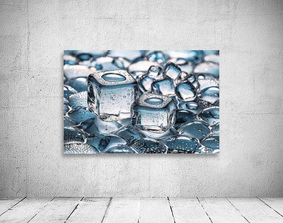 clear translucent ice cubes background 3 Wall Preview