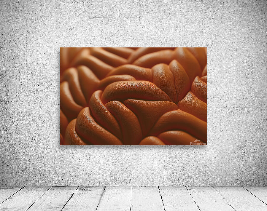 a textured orange surface Wall Preview